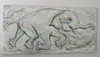 schwimmender Elefant